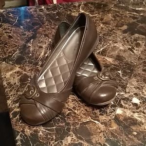 Leather flats